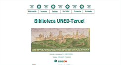Desktop Screenshot of biblioteca.unedteruel.org